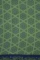 Floral Design Moss Green Sungudi Cotton Saree thumb 2
