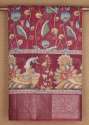  Floral Printed Burgundy Chanderi Silk Cotton Saree for Ladies 