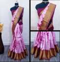 Fancy Nylon Silk Saree At Wholesale Rate thumb 1