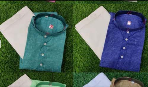 Mens Solid Kurta Pajama Set At Wholesale Price by Lcf Crafts