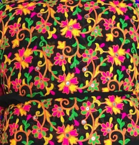 Katchi Embroidery Fabric by Kataria Silk Mills