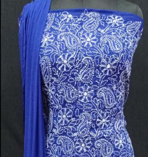 New Collection Chikan Dress Material  by Arif Lucknowi Chikan