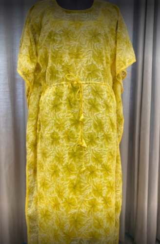 New Arrival Yellow Long Kaftan Kurti