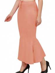 Peach Plain Saree Shapewear Petticoat