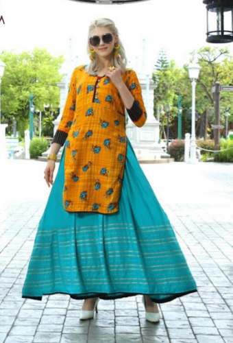 New Collection Kurti Skirt At Wholesale Rate by Pooja Selection