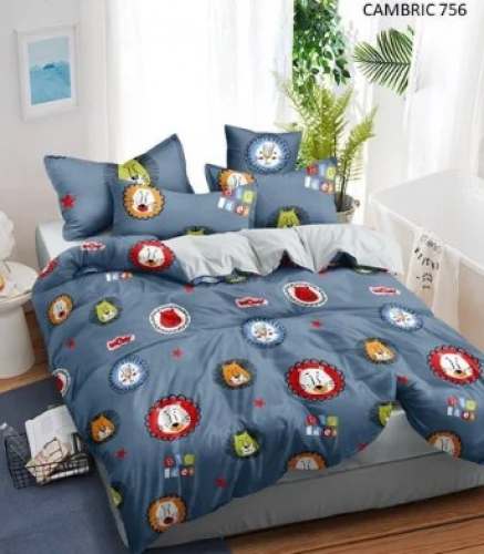 Cartoon Printed Cotton Cambric Bed sheet Fabric by Alliance Overseas Pvt Ltd