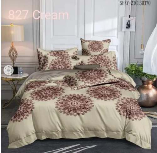 Cotton Floral Print 827 Bed Sheet 