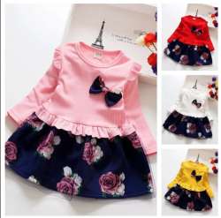 Round Neck Printed Kids Ready Made Garments 