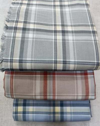 Multicolour shirting Checks Fabric 
