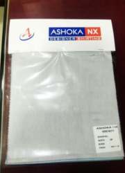 White color Plain Cotton Shirting Fabric 