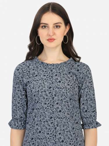 Designer American Crepe Ladies Top 