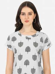Elegant Fancy American Crepe Ladies Top 
