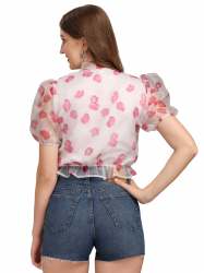 Fancy Styles Organza Ladies Top 