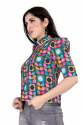 New Collection Printed Satin Western Top thumb 4
