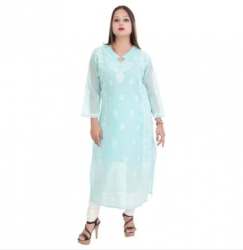Designer chikan kurtis