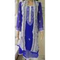 Embroidered chiken Designer Kurti thumb 1