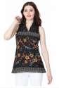 Galaxy Trendz American Crepe Sleeveless printed top 