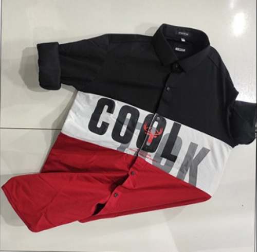 Boys Casual Wear Red and Black Shirt 