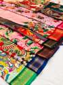 DIVYA Pure Kalamkari Silk Saree with Digital Print