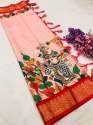 DIVYA Pure Kalamkari Silk Saree with Digital Print thumb 7