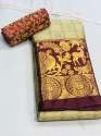 HIRAN MOR Jacquard Weaving Silk Cotton Saree thumb 3