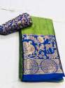 HIRAN MOR Jacquard Weaving Silk Cotton Saree thumb 4