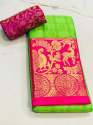 HIRAN MOR Jacquard Weaving Silk Cotton Saree thumb 7