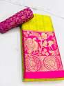 HIRAN MOR Jacquard Weaving Silk Cotton Saree thumb 8