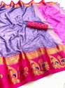 MARIA Party Wear Silk Cotton Saree thumb 1
