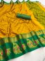 MARIA Party Wear Silk Cotton Saree thumb 2