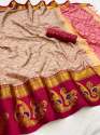 MARIA Party Wear Silk Cotton Saree thumb 5