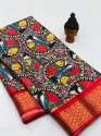 POOJA Casual Wear Kalamkari Silk Saree thumb 1