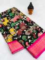 POOJA Casual Wear Kalamkari Silk Saree thumb 3