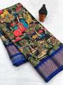 POOJA Casual Wear Kalamkari Silk Saree thumb 6