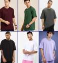 Fancy Plain Mens Oversized T shirt  thumb 1
