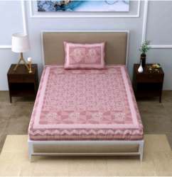 	Cotton floral print Single Bedsheet