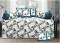 Home Cotton Multi Bird Diwan Set