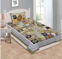 multi color Printed Cotton Single Bedsheet      thumb 2