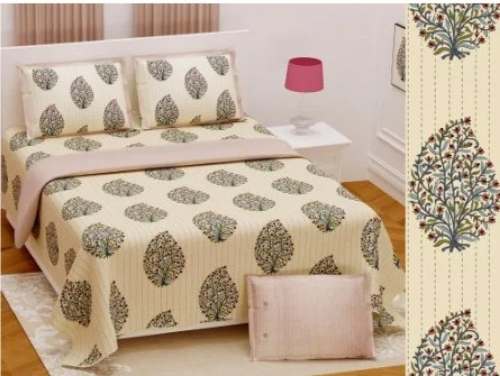  Multi colour Katha Printed Bedsheets   by Sanganeri Cart