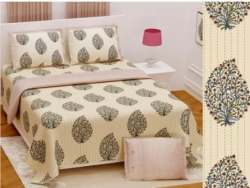  Multi colour Katha Printed Bedsheets  