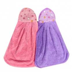 	Purple and Pink Washroom Plain hand towel 