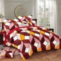 Multi colored Cotton Designer Bed Sheet  thumb 1