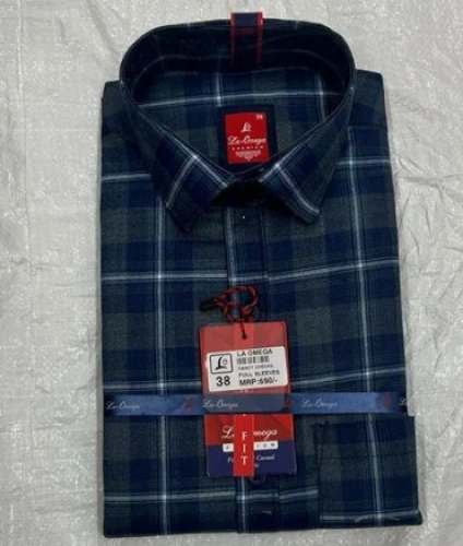 Men Cotton Check Shirt by Sri Rawat Textiles