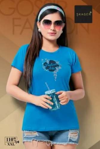 Ladies Plain Round Neck Tshirt at Rs.130/Piece in ahmedabad offer by Janta  Clothing Company