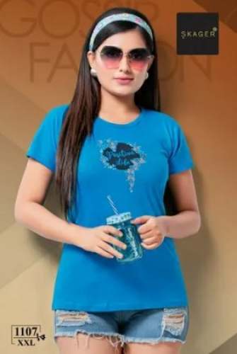 Ladies Plain Round Neck Tshirt