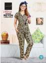 Ladies Reyon pyjama thumb 1