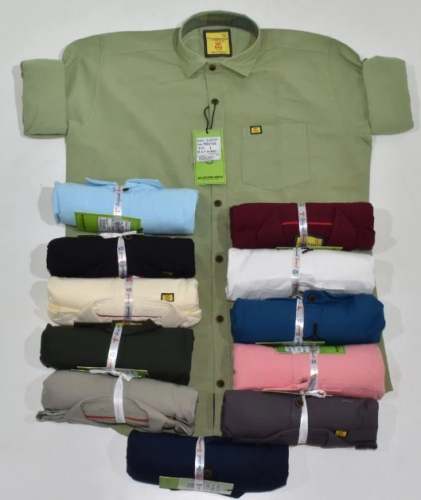 Men Slim fit Plain Shirt 