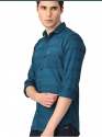 Dark Blue Satin Lycra Shirts thumb 3