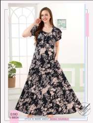 Best Designer Fancy Ladies Long Nighty 