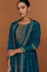 Art Silk Embroidery Sequence Kurti Pant Set